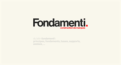 Desktop Screenshot of fondamenti.fr